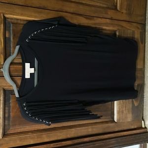 Michael kors fringe detail t shirt